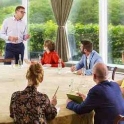 Ballynahinch Castle Hotel, Galway, group hold a meeting
Failte Ireland
Business Tourism Project
Galway